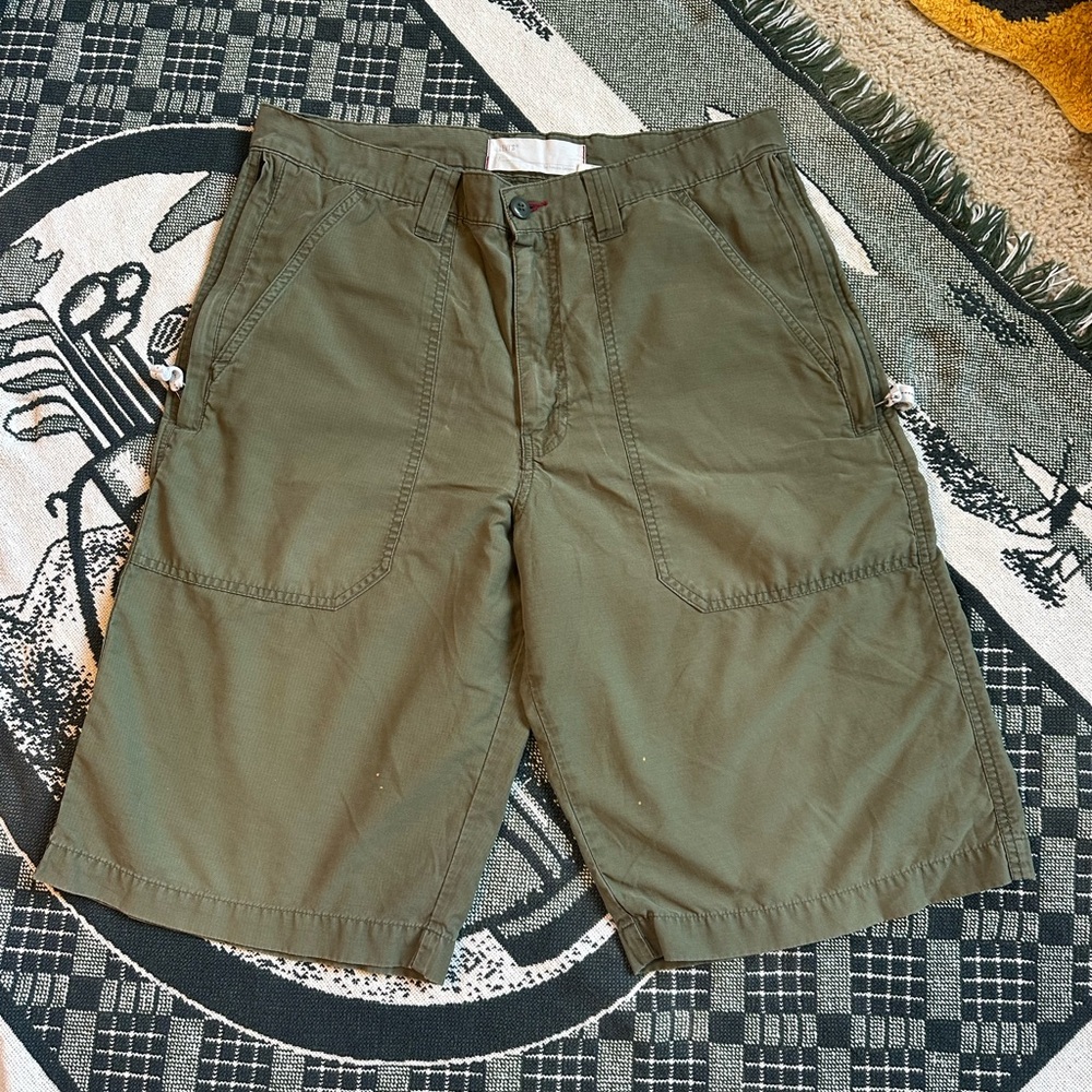 Levi's Green Cargo Shorts Lightweight Straight-Leg